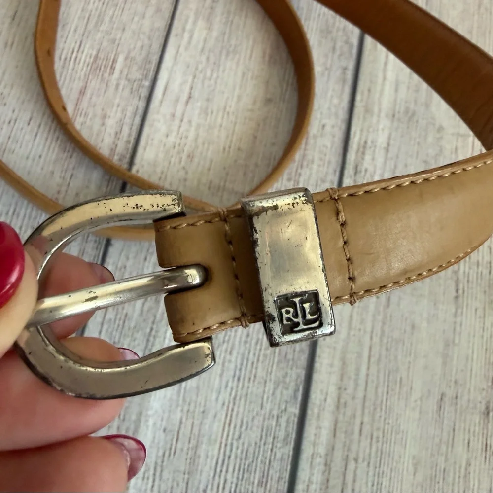 LAUREN Ralph Lauren Tan Belt Large